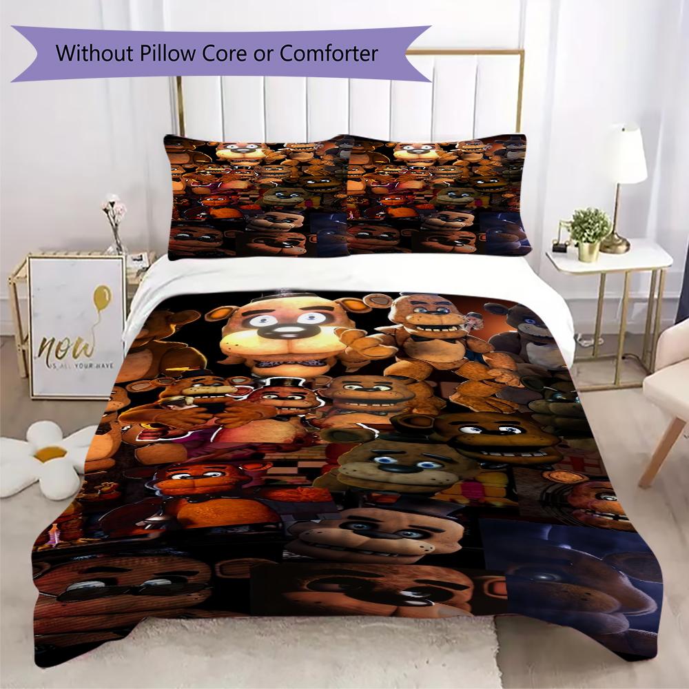 Night Nightmare Animatronics Bedding Without Core 1 Duvet Cover 2 Pillowcase Without Core Christmas Birthday Gift Soft And Comfortable