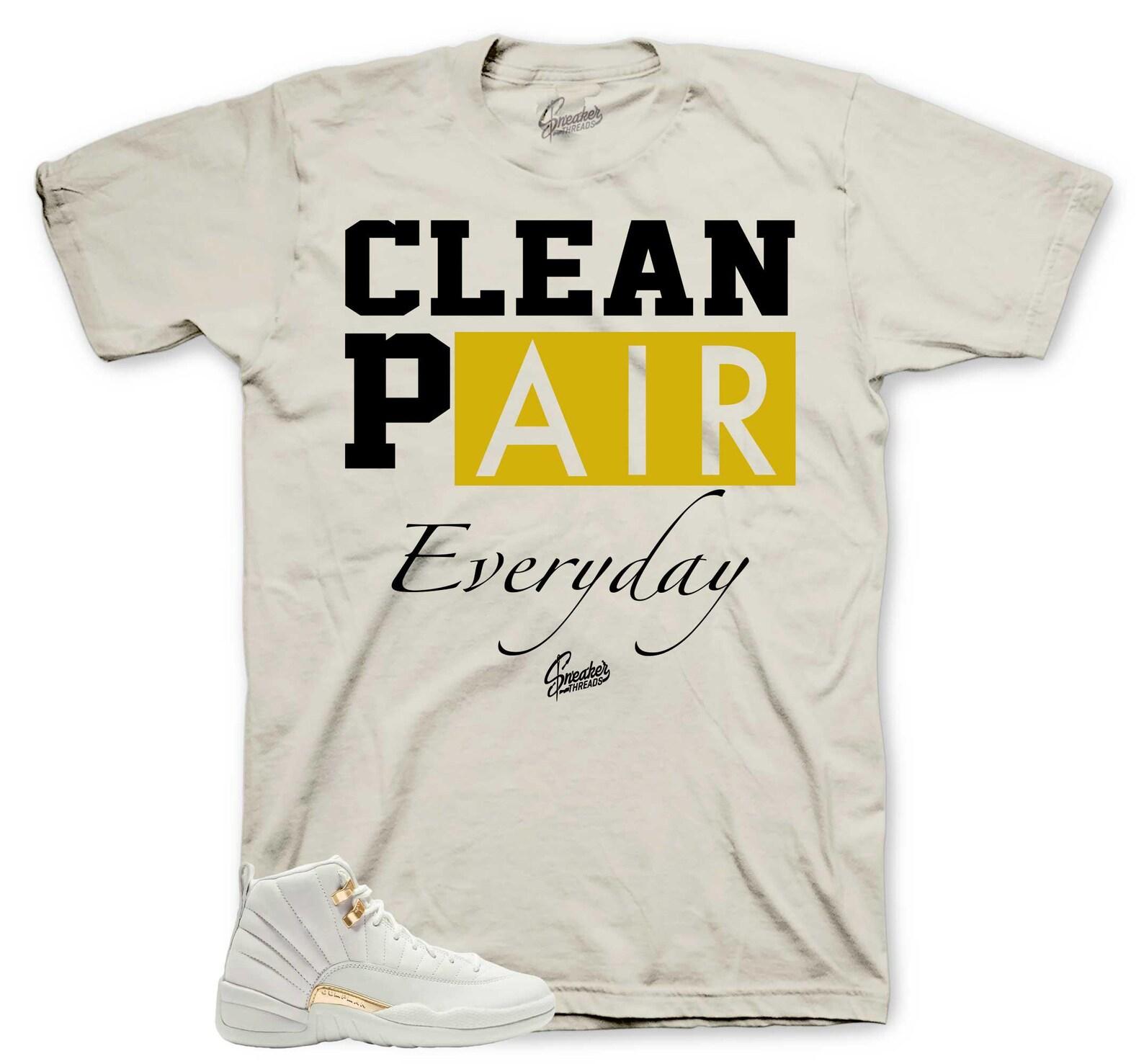 Shirts To Match Retro 12 Phantom AJ12 Metallic Gold - Clean Pair Sneaker Tee XL