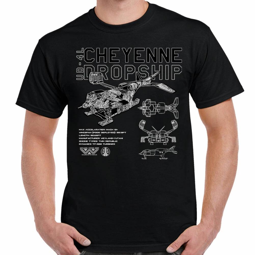 UD-4L Cheyenne Dropship Schematic Adult T-Shirt L