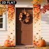 2pcs Thanksgiving Leaf Door Couplet