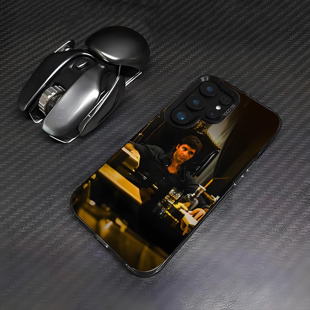 Scarface T-Tony Montana Phone Case For Samsung S26 S25 Plus S20 S20 Plus S22 Ultra S23 FE S21 Plus S21 Ultra Colorful Cover
