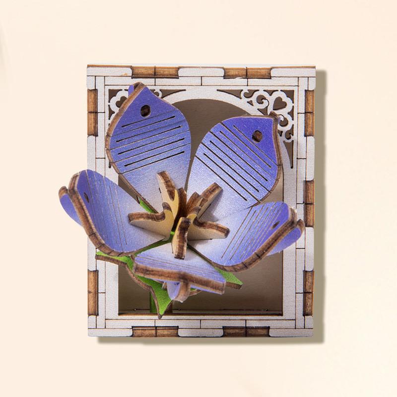 Wooden Magnetic Flower Puzzle Refrigerator Magnets For Kids Creative Play And Educational Fun