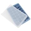 28Grids DIY Silicone Ice Tray Freeze Pudding Mold Chocolate Mould Baking with Lid Blue