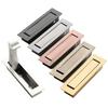 Door Stainless Steel Cabinet Door Handle Hidden Invisible Drawer Handle Embedded Durable Concealed Handles Sliding Door