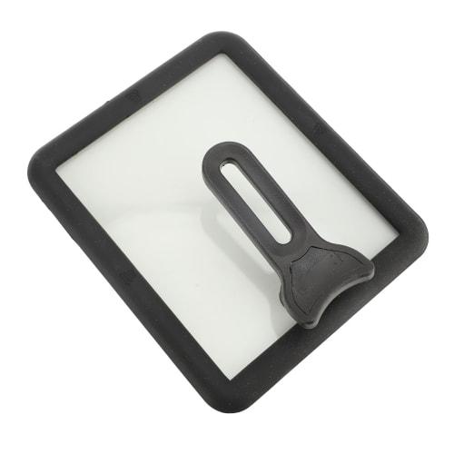 Rectangular Glass Lid, Transparent Omelette Pan Cover with Silicone Rim, 15x18cm Universal Omelette Pot Cover, Visible Stick-Proof Glass Lid for Egg F