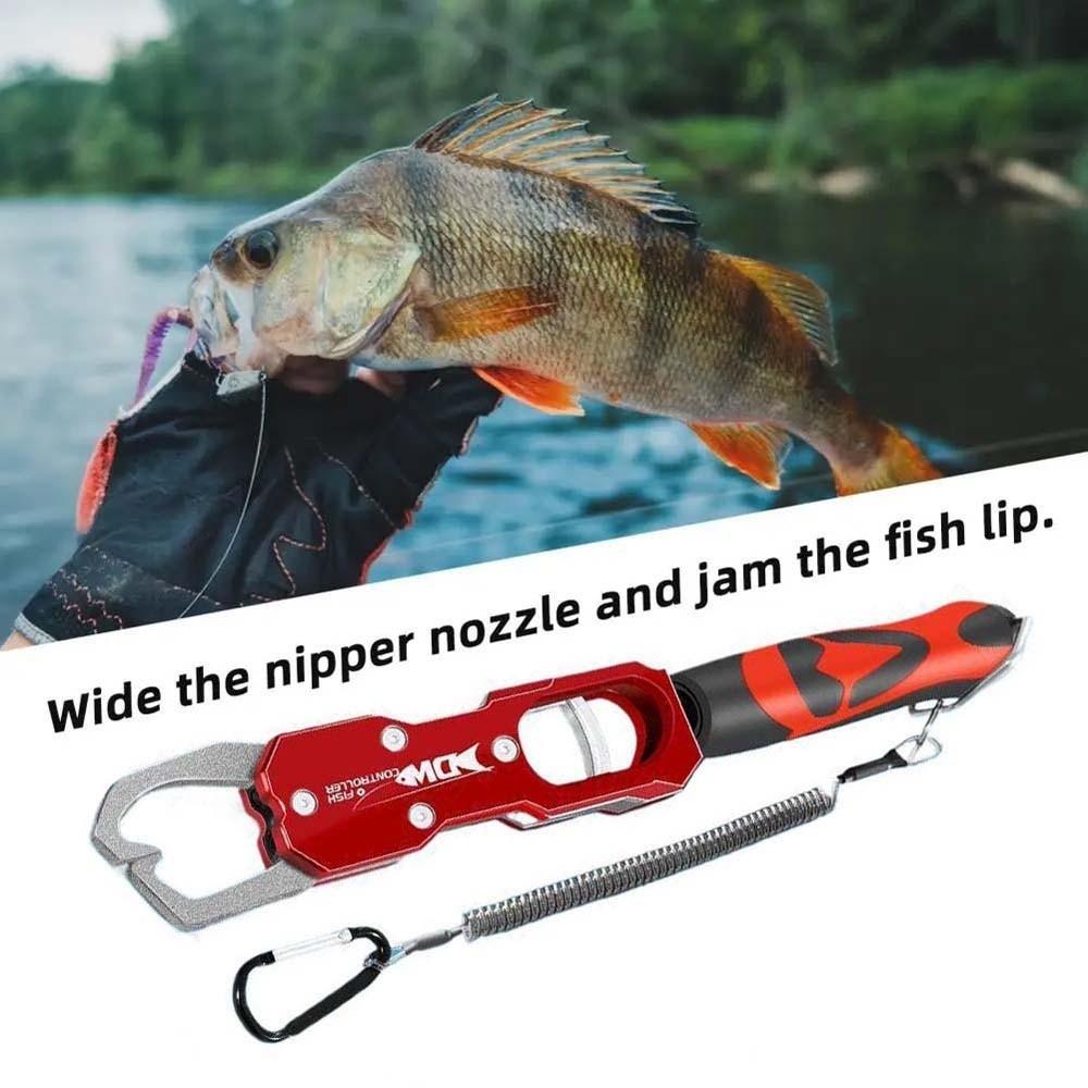 Aluminum Zinc Zinc Alloy Fishing Lip Grip Long Handle Fishing Beak Grip Fish Controller Camping