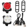 030 New USB Rechargeable Bicycle Lights Highlight Riding Lights COB Waterproof Creative Taillights Safety Warning Lights