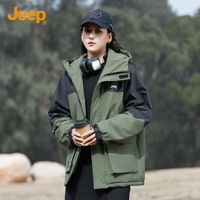 JEEP Men s Autumn/Winter Multi-Pocket Workwear Jacket 2XL