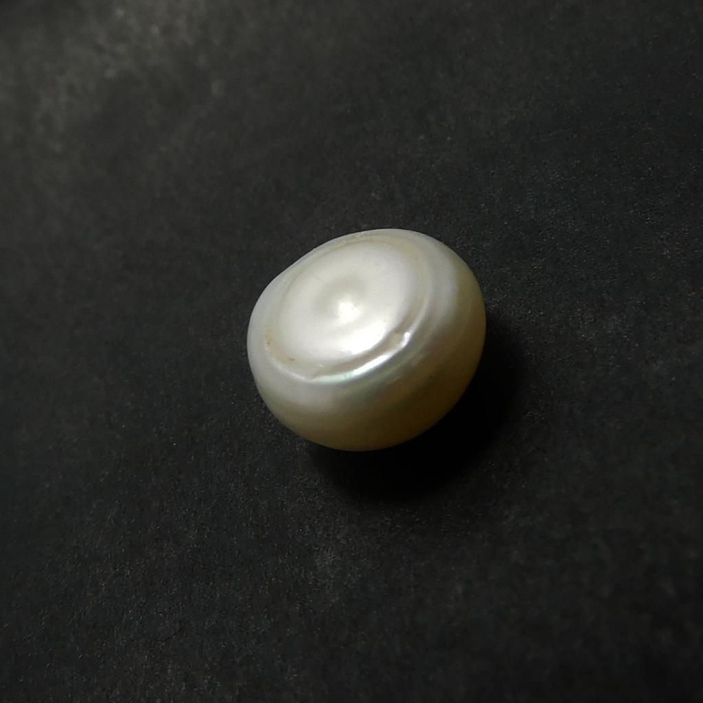 Natural White Pearl 2.45 Ct CERTIFIED Mabe South Pacific SEA Round Cut Loose Gem p-2982-h