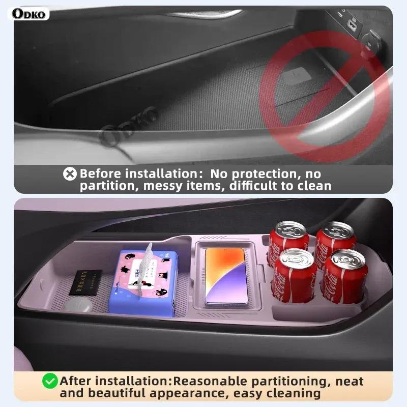 Silicone Storage Box 2024 FOR ONVO L60 Center Console Modification Anti-slip Pad Accessories Organizer Decoration
