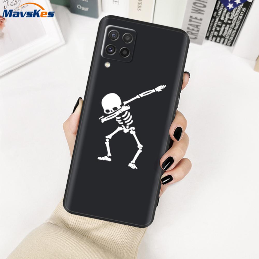 For Samsung Galaxy M22 Case SM-M225FV Black Bumper Soft TPU Cover For Samsung M32 4G M325FV Case Silicone M 22 M 32 Fundas Cute