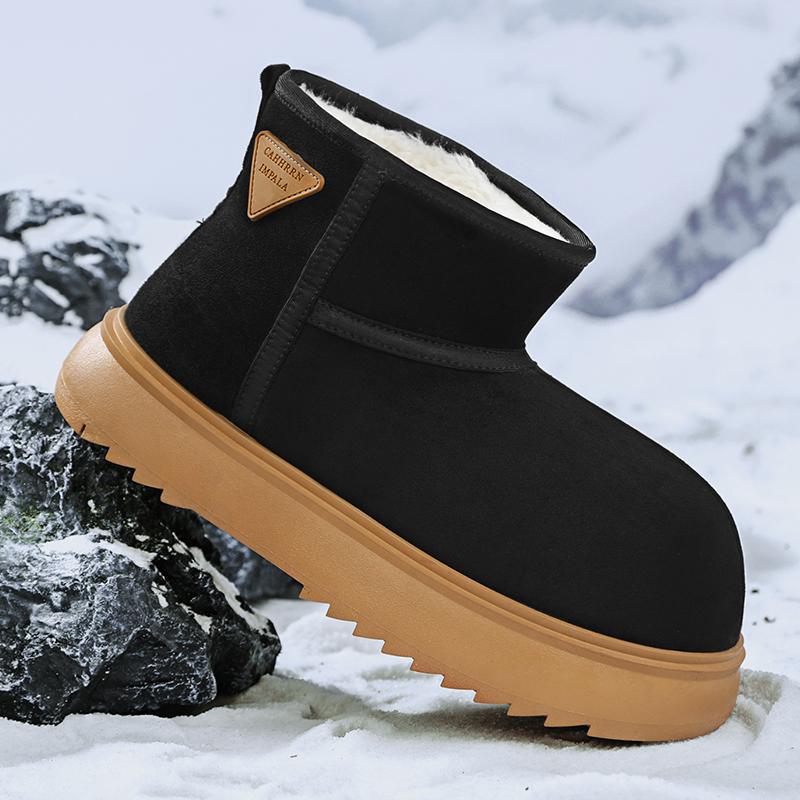 Fashion Winter New Platform Men and Women Snow Boots Casual Slip-on Botas Altas Plush Warm Home Cotton Shoe Classic Lovers Ankle Boots