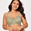 Sexy Lace Bra with Thin Cotton Lining for Large Breasts