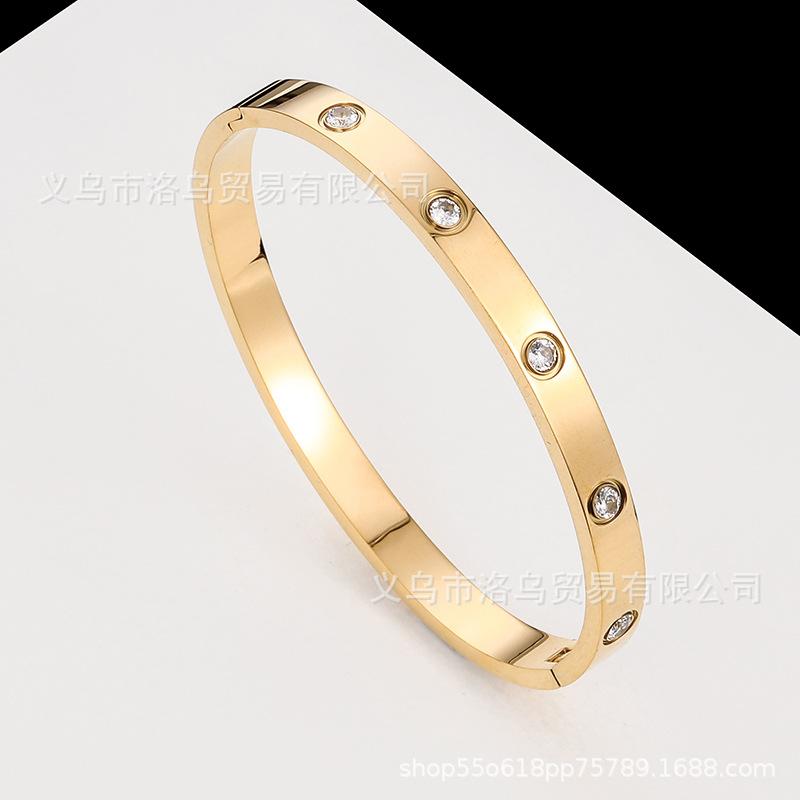 Pulsera Hebilla de Pulsera Completa Joyería Fresca Clásica Simple Sensación Premium de Lujo Ligero