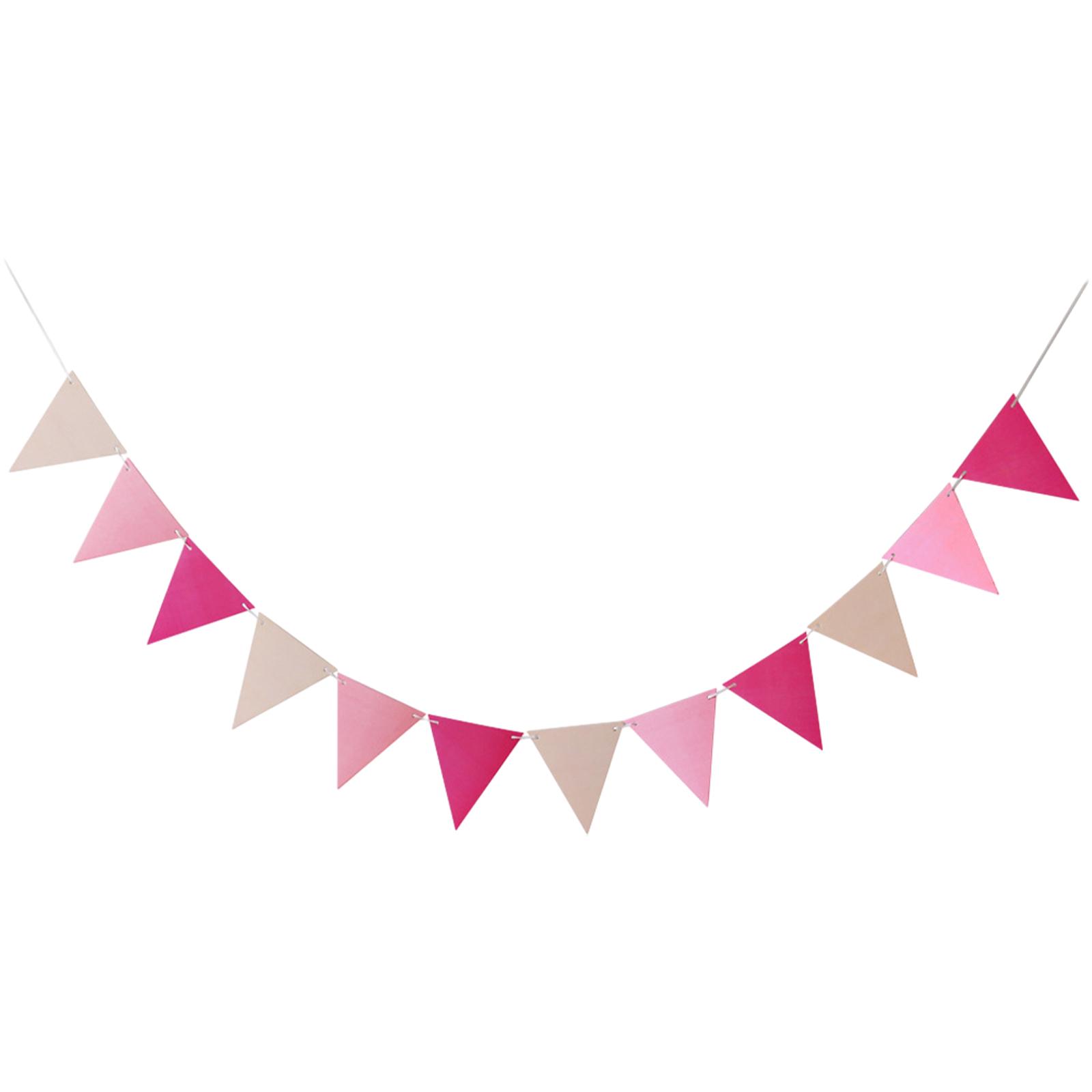 

1 шт. Набор 16,4-футовых баннеров из бумажных карточек Macaron, флагов для вечеринки по случаю дня рождения, треугольный баннер, треугольный баннер, флаги, вымпел, баннер розовый