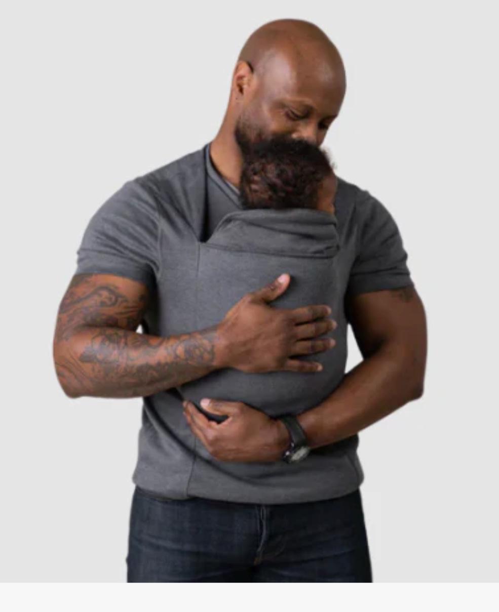 

Високоякісна багатофункціональна заспокійлива футболка-жилет кенгуру для тата та мами S