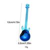 Stainless Steel Guitar Coffee Teaspoons Colorful Dessert Spoon Musical Guitar Demitasse Spoon for Mixing Dessert Ice Cream