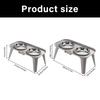 High Neck Relief Dog Dishes Stainless Bowl Durable Elevated Dog Bowl Spill Proof Base For Home Use