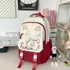 Korean Cute Cartoon Cat Women's Backpack Junior High School Students Schoolbag Large Capacity Multi-compartment Storage Waterproof Travel Backpack