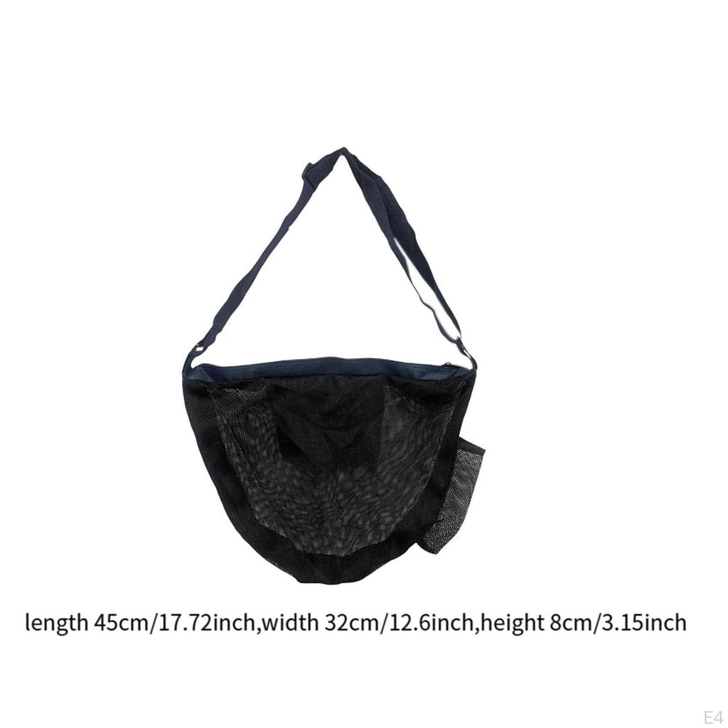 Basketball Bag Adjustable Strap Practical Lightweight Sport Equipment Storage Net Single Ball