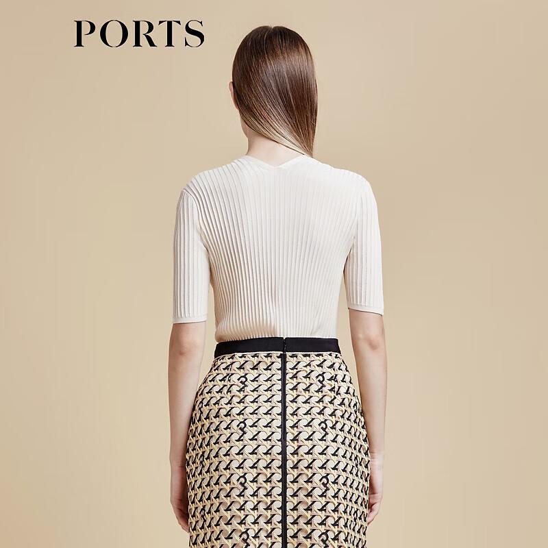 Ports Women's Spring/Summer Ribbed Knit Top