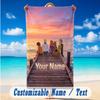 Beach Towel Custom Name Text, Quick Dry Large Towel For Beach HomeScooby-Doo
