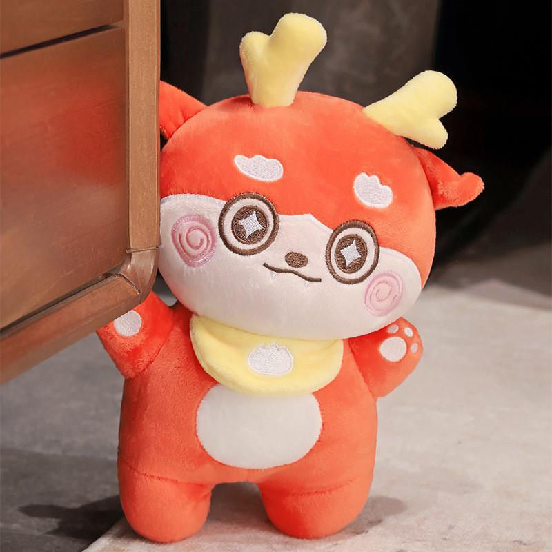 Cute And Adorable Dragon Year Doll Plush Toy For Home Decoration And Gifts Short Plush Pp Cotton Filling Characters)