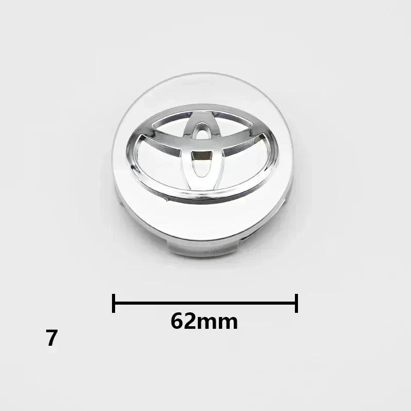 57mm 62mm 4pcs Wheel Rim Center Hub Cap Logo Badge Emblem Fit Toyota Rav4 CHR Corolla Camry Yaris Auris Verso Avalon Car Replace
