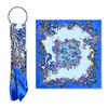 Fashion Bright Color 91 Satin Silk Scarf Trendy Square Scarf Wholesale Spring and Summer Cashew Nut Flower Versatile Long Silk Scarf
