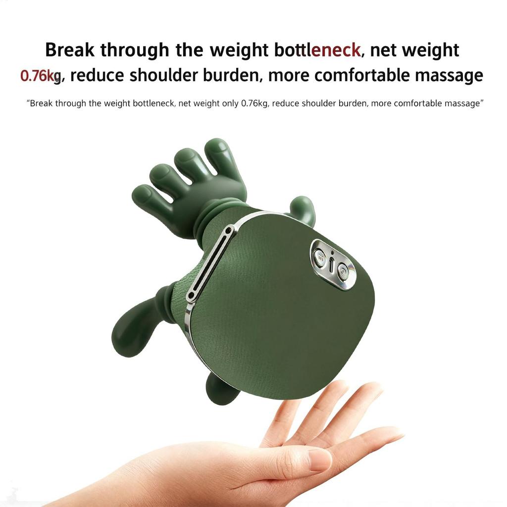 Portable Neck and Shoulder Massager Cordless Lymphatic Neck Massager with Heat for Pain Relief Deep Tissue Christmas Present