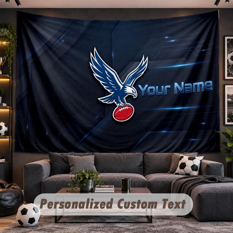 Crystal Palace Personalized Tapestry Support Custom Name, Wall Art Home Decoration