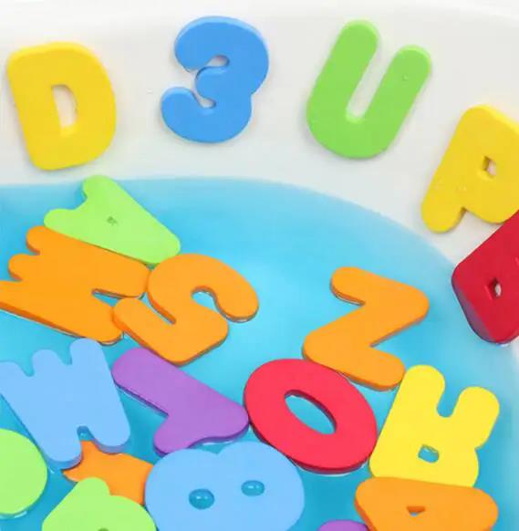 Çocuk Banyo Oyuncakları Köpük Eğlencesi Yüzen Oyuncak Harfler Rakamlar Bebek Erken Eğitim Oyuncak Banyo Küvet Oyunu Çocuklar İçin Hediyeler TMZ
