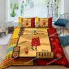 African Woman King Queen Duvet Cover Retro Exotic Tribal Black Girl Pattern Bedding Set Africa Polyester Quilt Cover Pillowcase0