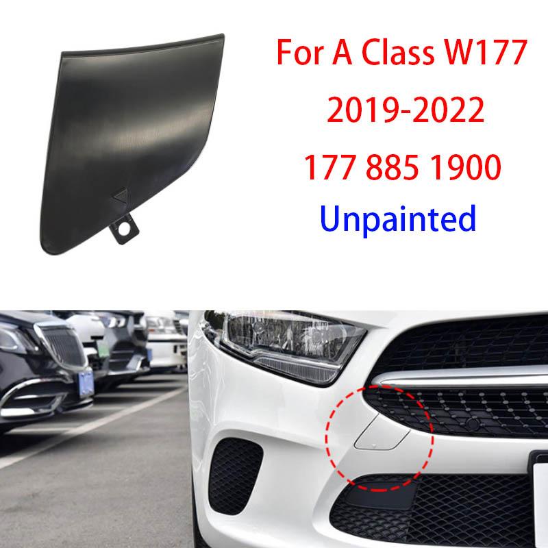 For Benz A Class Car Front Bumper Tow Hook Cover Cap Black For Benz Mercedes W177 2013-2018 A180 A200 A260 1778851900 1778856500