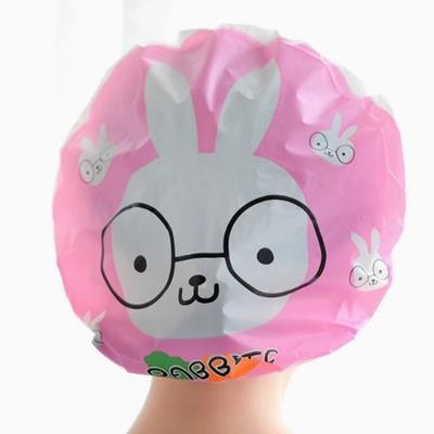 Niedliche Cartoon Duschhaube für Erwachsene, Verdickte Shampoo- und Badehaube, Ölbeständige Kappe