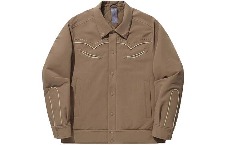Li Ning x LIXIAOLONG,LIANMINGKUAN Puffer Jacket Men s Pottery Clay Brown AJMT255-1 M
