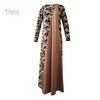 V-O-S WOMEN's WEAR Plus Size Evening Party Medieval Floral Print 3/4 Sleeve Maxi Dress Gown