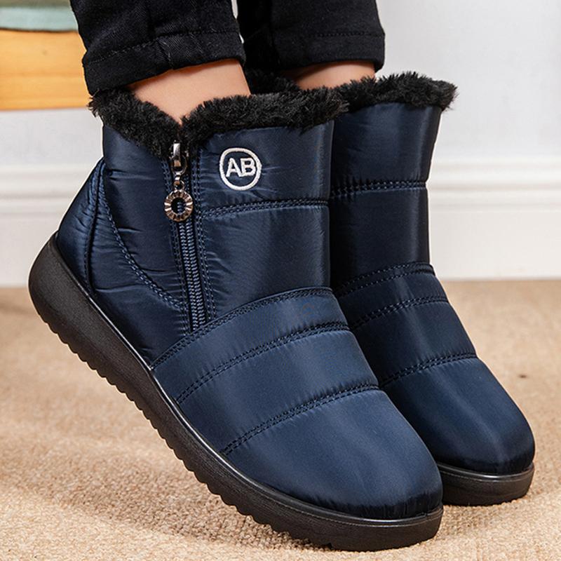 Snow Boots Women Keep Warm Ladies Shoes Casual Boots Ladies Zipper Women Shoes Fashion Soft Winter Woman Boots Botas Mujer