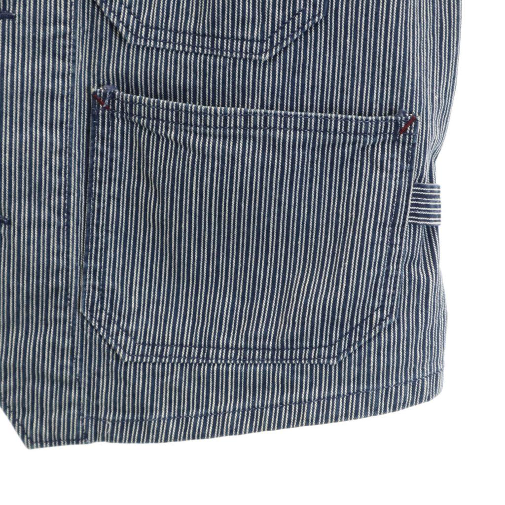 Trophy Clothing made in Japan Hickory Stripe Overall 36 Indigo Herren Gebraucht