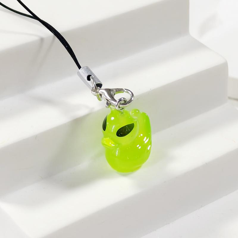 Cute Glow In The Dark Cat Keychain Resin Mobile Phone Pendant Bag Charm Backpacks Purses Pendant Party Gift