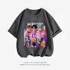 KPop Demon Hunter Costume Short-sleeved TShirt Loose Casual Clothing Tees Girls Child Round Neck