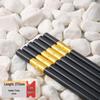 Alloy Chopsticks - Non-Slip, Heat-Resistant, Sterilizable Tableware for Restaurants, Hotels, and Homes