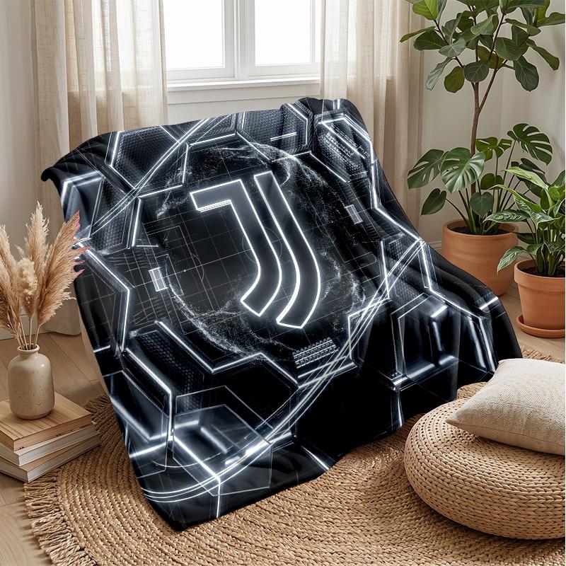 Juventus FC Theme blanket Soft Flannel Blanket Plush Throw Blanket Cozy Sofa Bed Blanket for Home Decor