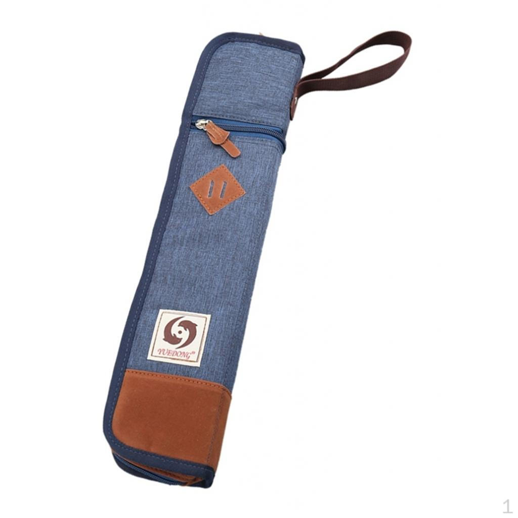 

Барабан, накладной карман для барабана, мягкая, водонепроницаемая поверхность для 4-6 пар палочек - синий, 46x9x4,5 см