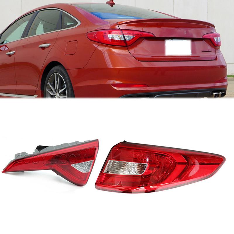 For Hyundai Sonata 2015 2016 2017 Car LED Rear Brake Light Tail Light Rear Warming Signal Lamp Accessories 92402C2000 HY2805129