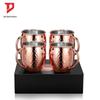 Stainless Steel Moscow Mule Cocktail Set – Hammered Design Bar Glassware