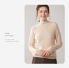 Seamless One-Piece Autumn/Winter Women's Baby Cashmere Half-High Neck Pullover Sweater