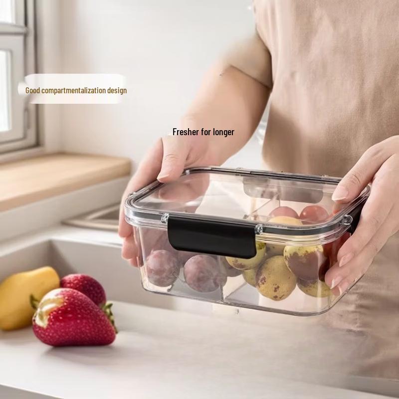 Cmaos 3-Grid Divided Transparent Food Storage Containers