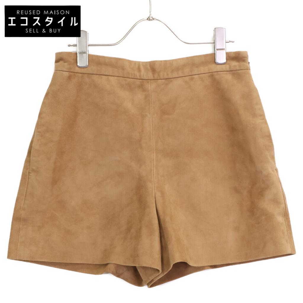Gemini WGZ1041102A0014 Suede Shorts Bottoms F Camel beigeUsed