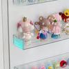 3 Stück Transparente Kunststoff-Wandregale - Klebemontage ohne Bohren, Einfache Installation Mehrzweck-Aufbewahrung für Sammlerstatuen, Figuren und Heimdekoration